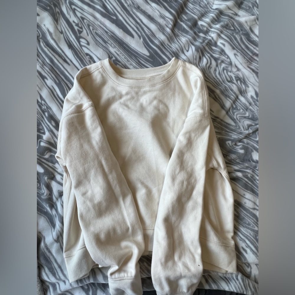 White crew neck